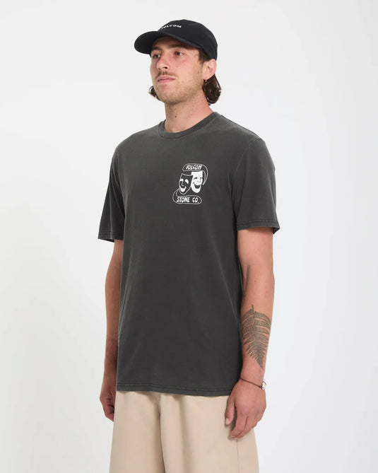 Volcom Men's Comedie T-Shirt Black A5212615_BLK