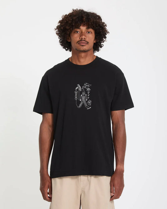Volcom Men's Nowhere T-Shirt Black A5212616_BLK