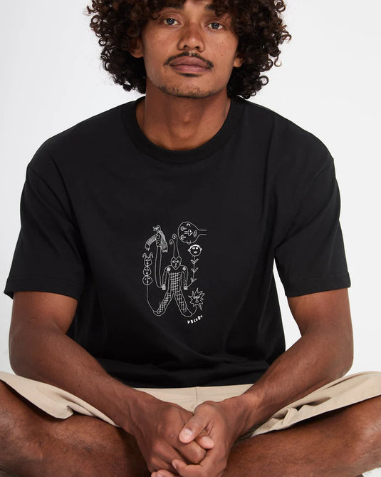 Volcom Men's Nowhere T-Shirt Black A5212616_BLK
