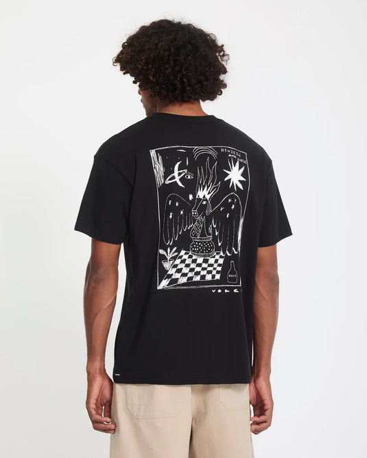 Volcom Men's Nowhere T-Shirt Black A5212616_BLK