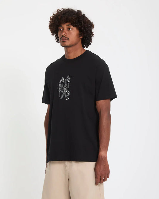 Volcom Men's Nowhere T-Shirt Black A5212616_BLK