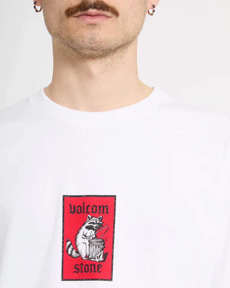 Load image into Gallery viewer, Volcom Men's Rockout T-Shirt White A5212622_WHT
