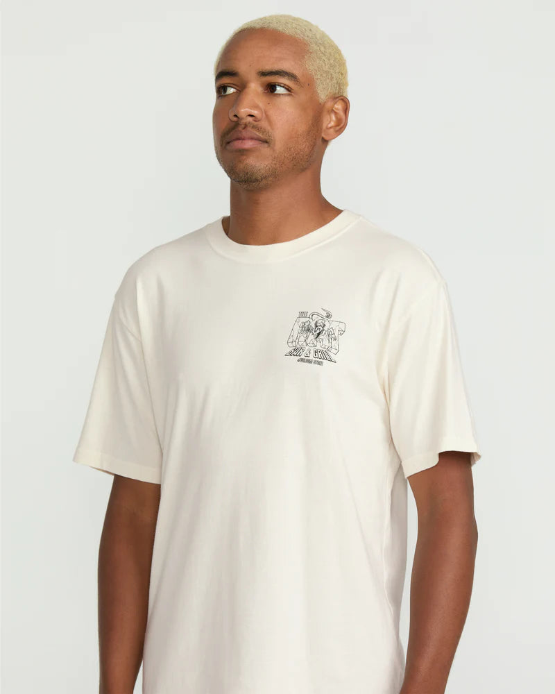 Load image into Gallery viewer, Volcom Men&#39;s Rat Bar T-Shirt Off White A5222501_OFW
