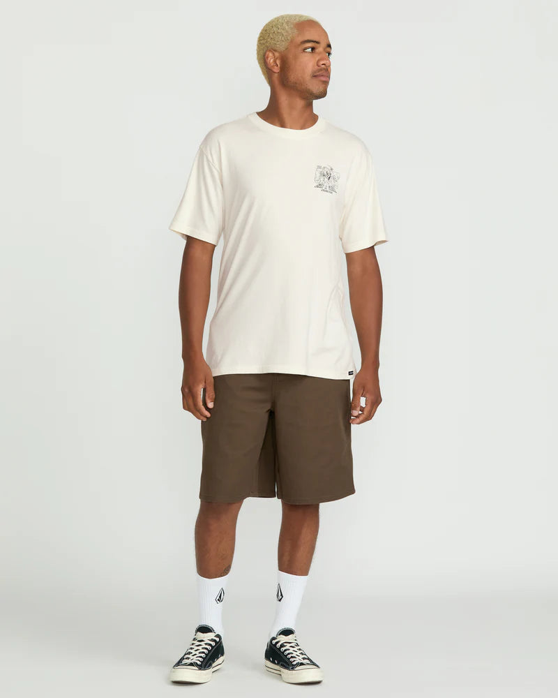 Load image into Gallery viewer, Volcom Men&#39;s Rat Bar T-Shirt Off White A5222501_OFW
