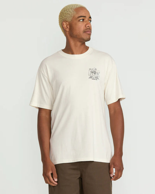 Volcom Men's Rat Bar T-Shirt Off White A5222501_OFW