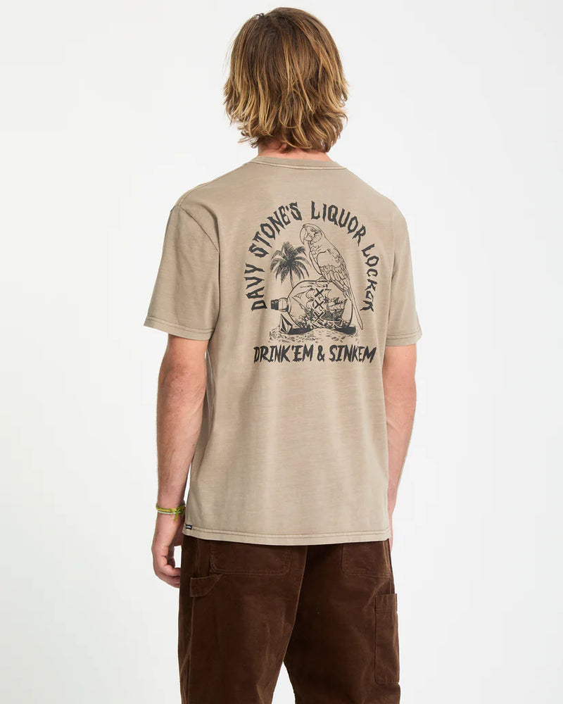 Load image into Gallery viewer, Volcom Men&#39;s Liquor Locker T-Shirt Brindle A5232552-BNL
