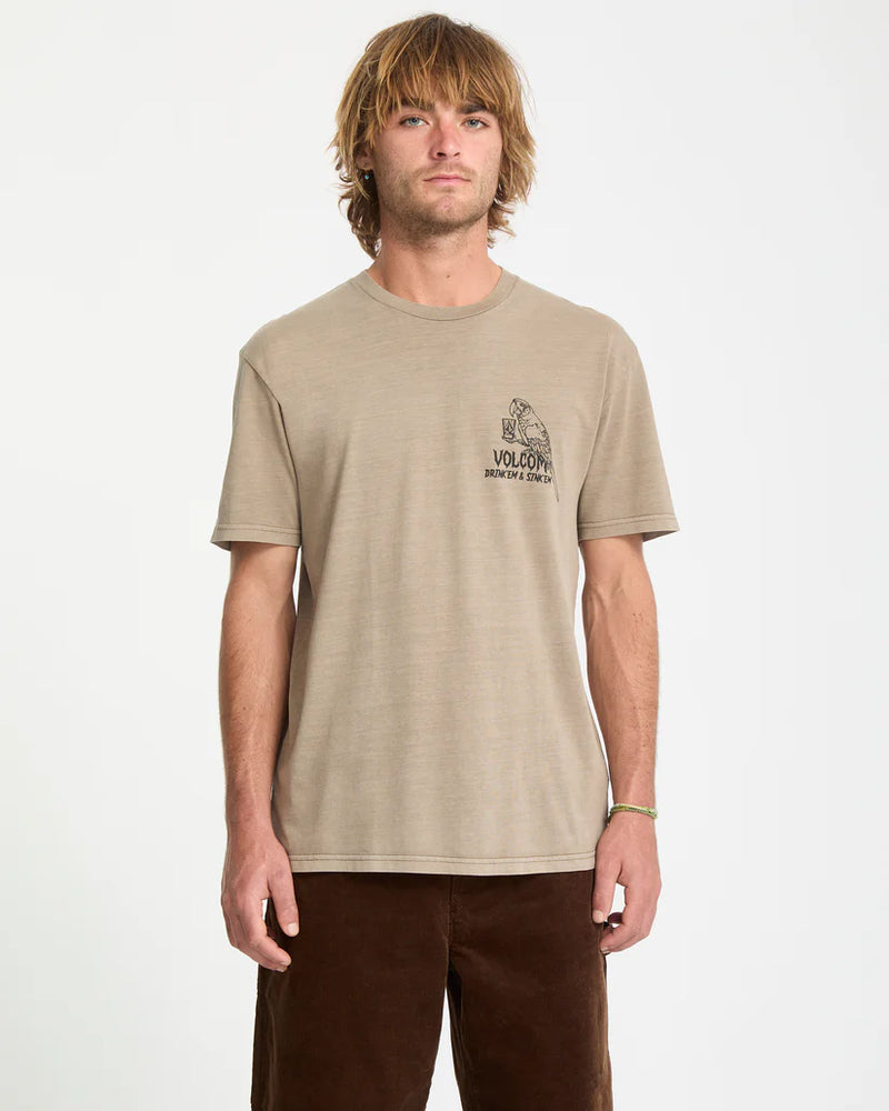 Load image into Gallery viewer, Volcom Men&#39;s Liquor Locker T-Shirt Brindle A5232552-BNL
