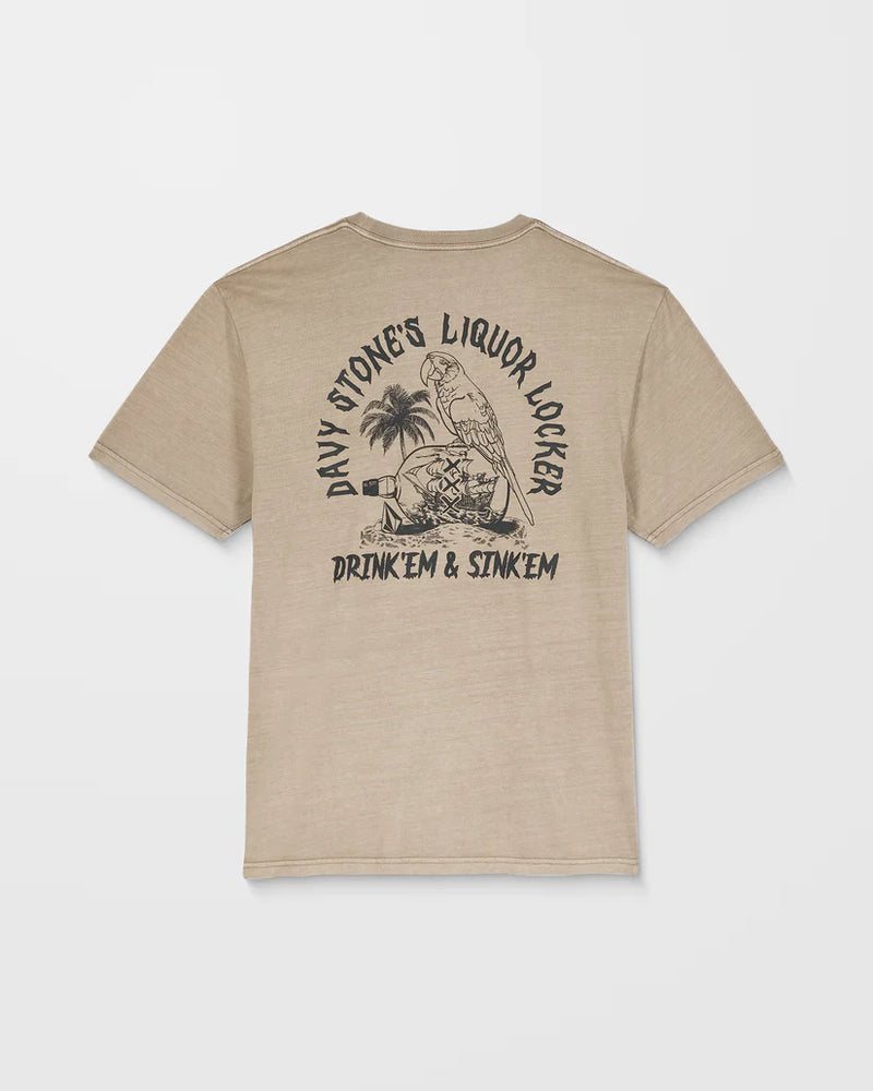 Load image into Gallery viewer, Volcom Men&#39;s Liquor Locker T-Shirt Brindle A5232552-BNL
