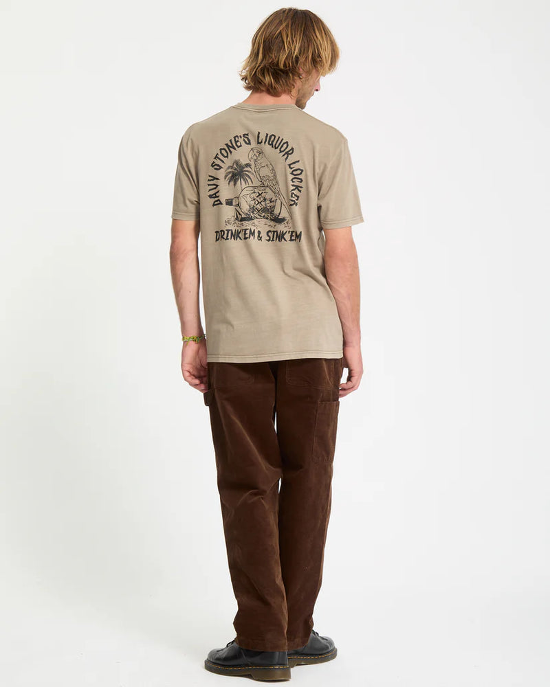 Load image into Gallery viewer, Volcom Men&#39;s Liquor Locker T-Shirt Brindle A5232552-BNL
