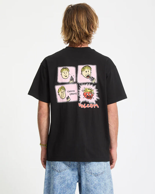 Volcom Men's Chomp Chomp T-Shirt Black A5232558-BLK