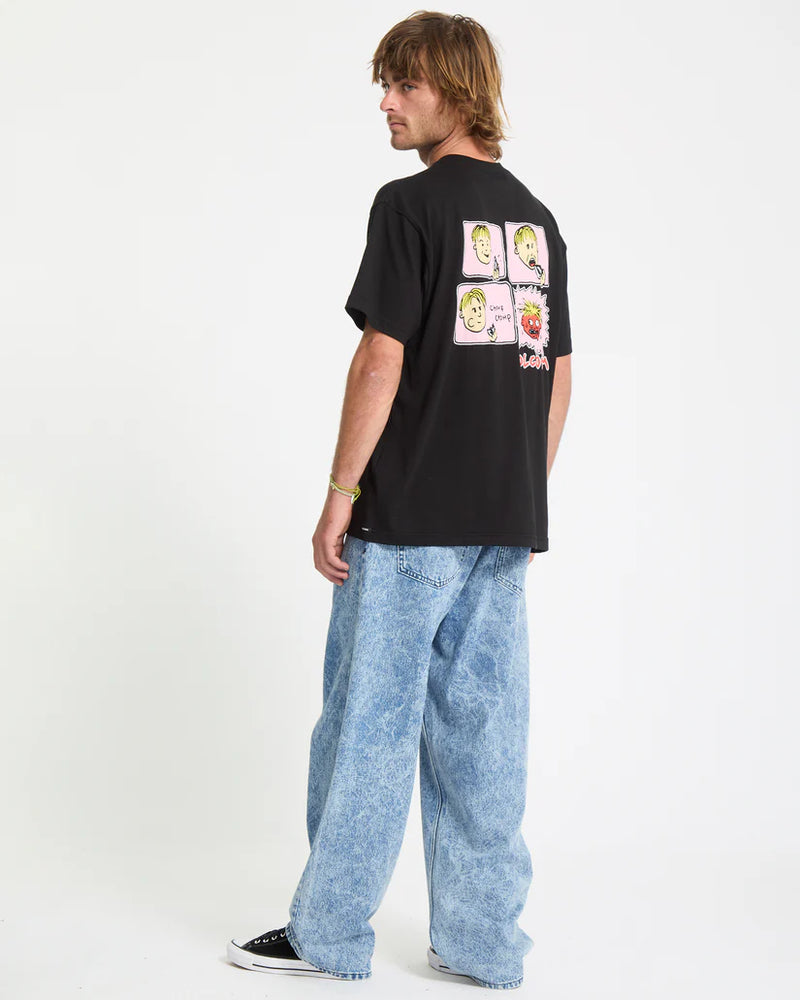 Load image into Gallery viewer, Volcom Men&#39;s Chomp Chomp T-Shirt Black A5232558-BLK
