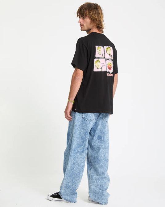 Volcom Men's Chomp Chomp T-Shirt Black A5232558-BLK