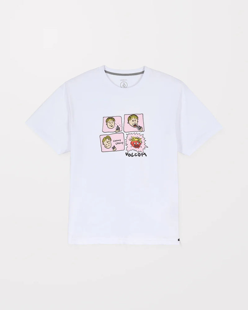 Load image into Gallery viewer, Volcom Men&#39;s Chomp Chomp T-Shirt White A5232558-WHT
