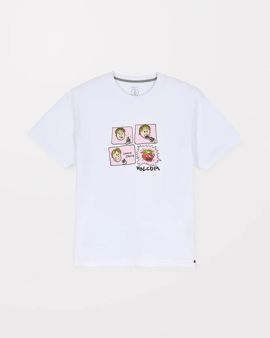 Volcom Men's Chomp Chomp T-Shirt White A5232558-WHT
