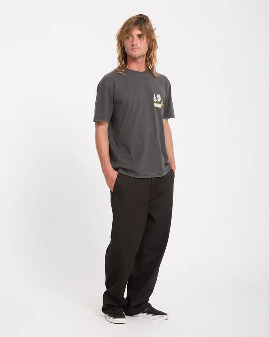 Volcom Men's Boiler T-Shirt Black A5232602-BLK