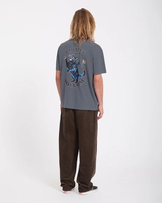 Volcom Men's Bad Luck T-Shirt Storm Blue A5232603-SRB