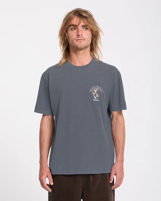 Volcom Men's Bad Luck T-Shirt Storm Blue A5232603-SRB