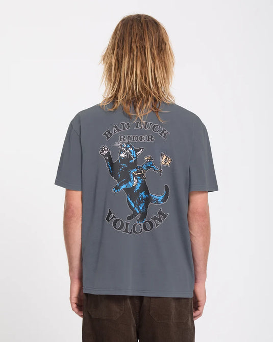 Volcom Men's Bad Luck T-Shirt Storm Blue A5232603-SRB