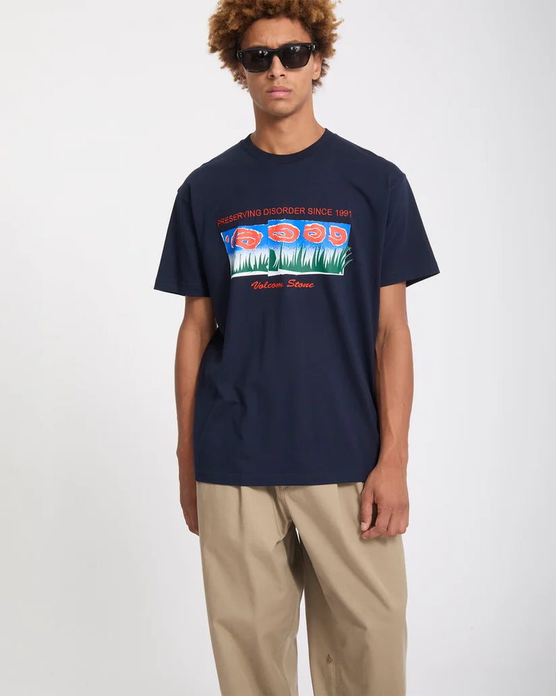 Load image into Gallery viewer, Volcom Men's Carrau 1 T-Shirt Marine A5232609-MRE
