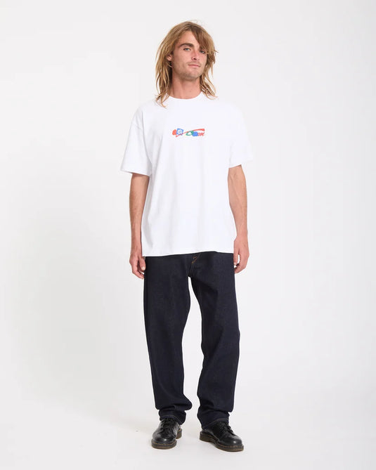 Volcom Men's Carrau 2 T-Shirt White A5232610-WHT