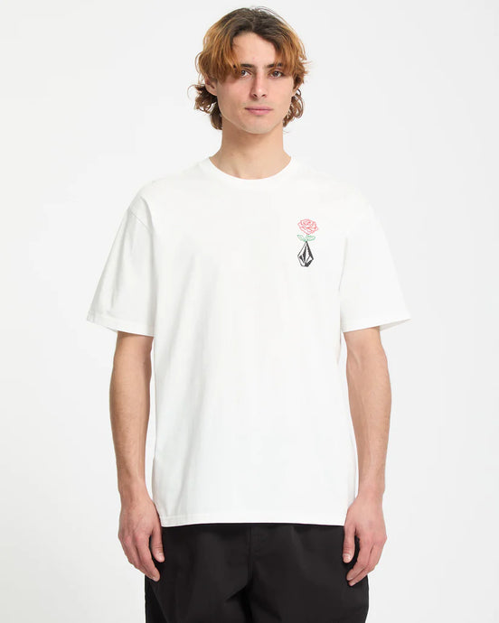 Volcom Men's Pleasantry T-Shirt Off White A5242501-OFW