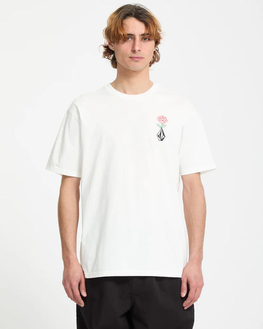 Volcom Men's Pleasantry T-Shirt Off White A5242501-OFW