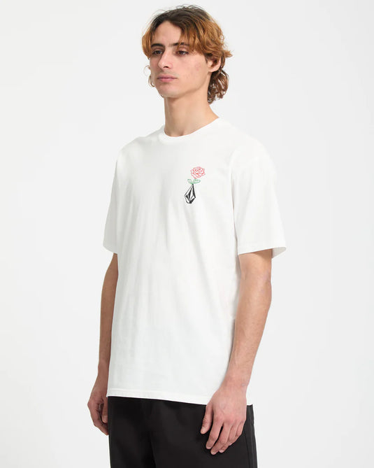 Volcom Men's Pleasantry T-Shirt Off White A5242501-OFW