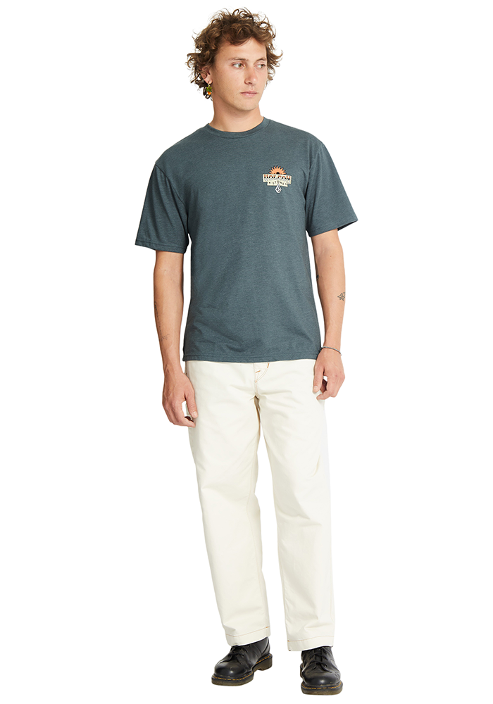 Load image into Gallery viewer, Volcom Men&#39;s Sure Thing T-Shirt Dark Slate A5712550_DST
