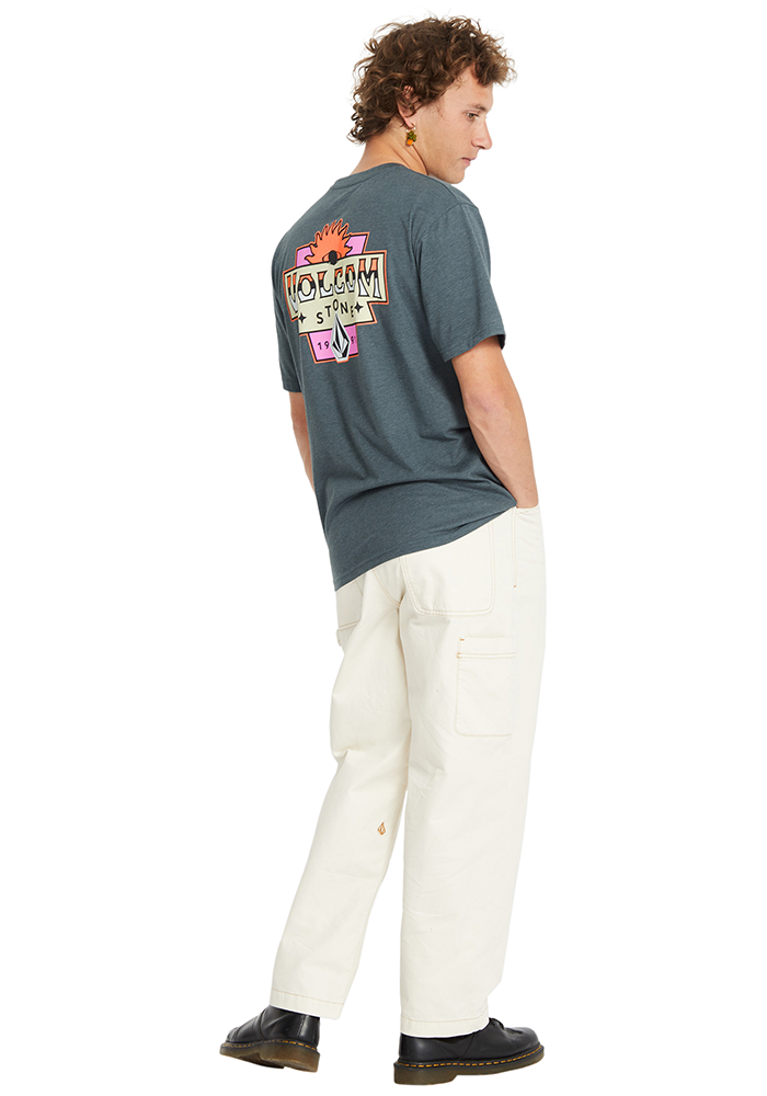 Load image into Gallery viewer, Volcom Men&#39;s Sure Thing T-Shirt Dark Slate A5712550_DST
