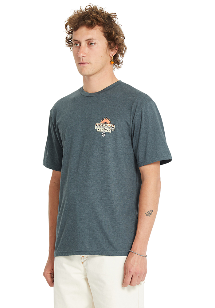 Load image into Gallery viewer, Volcom Men&#39;s Sure Thing T-Shirt Dark Slate A5712550_DST

