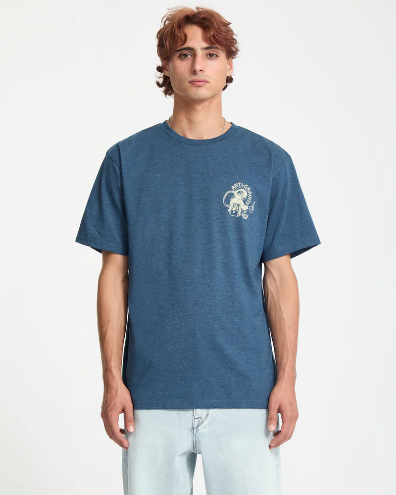 Load image into Gallery viewer, Volcom Men&#39;s Anti Gravity T-Shirt Cosmic Blue A5732551-COS
