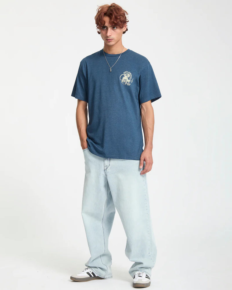 Load image into Gallery viewer, Volcom Men&#39;s Anti Gravity T-Shirt Cosmic Blue A5732551-COS
