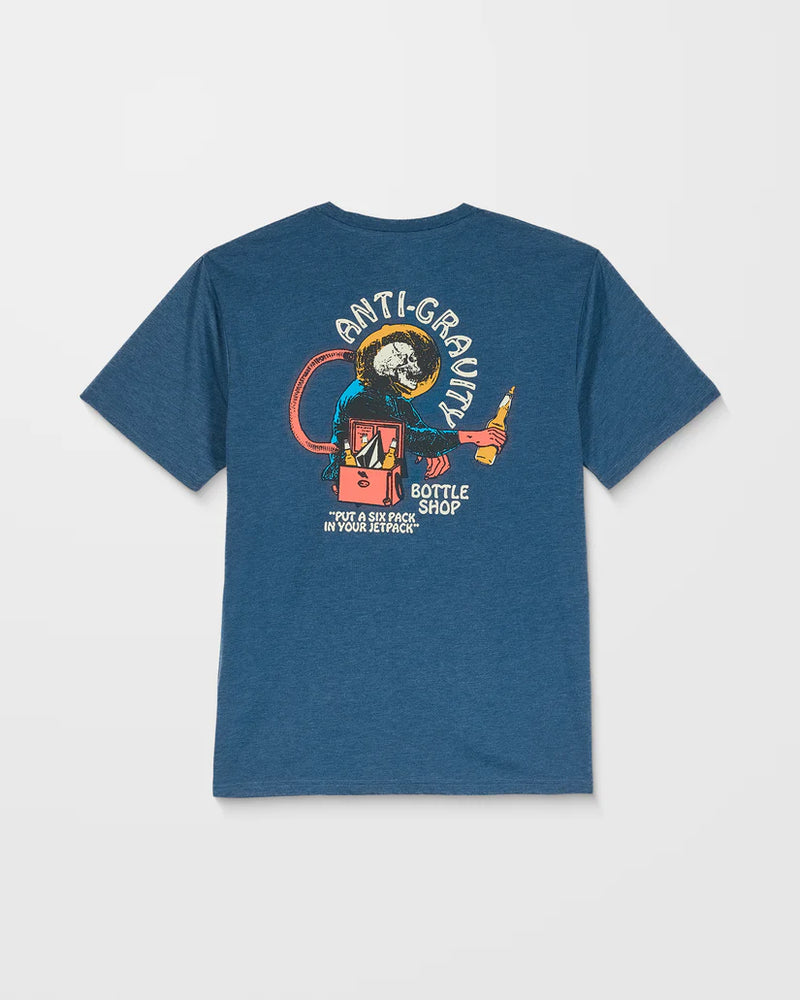 Load image into Gallery viewer, Volcom Men&#39;s Anti Gravity T-Shirt Cosmic Blue A5732551-COS
