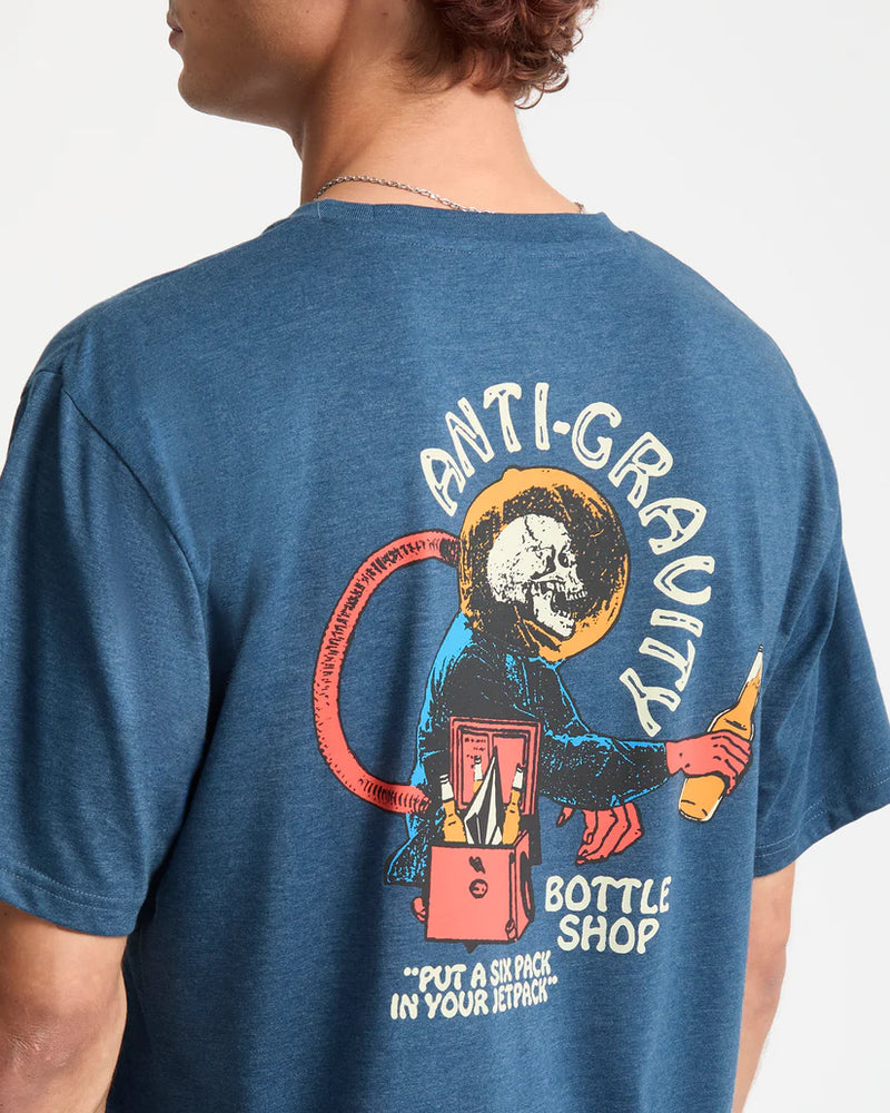 Load image into Gallery viewer, Volcom Men&#39;s Anti Gravity T-Shirt Cosmic Blue A5732551-COS
