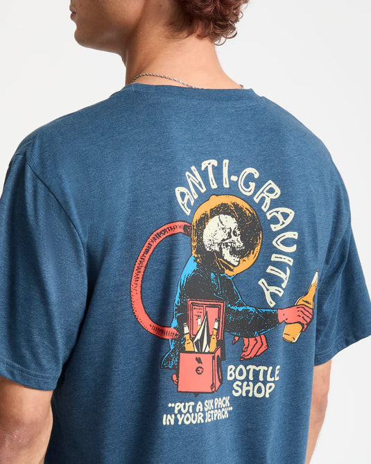 Volcom Men's Anti Gravity T-Shirt Cosmic Blue A5732551-COS