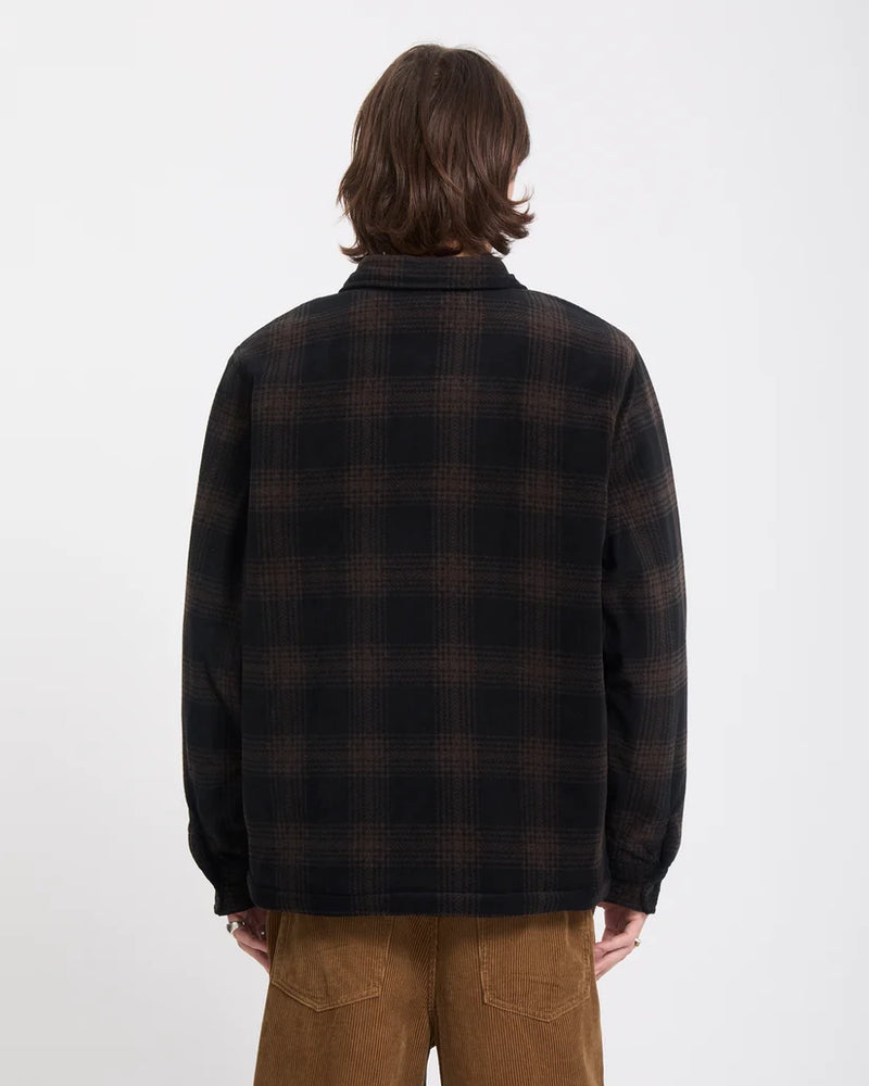 Load image into Gallery viewer, Volcom Men's Bowered II Fleece Shirt Cacao A5832601-CAO
