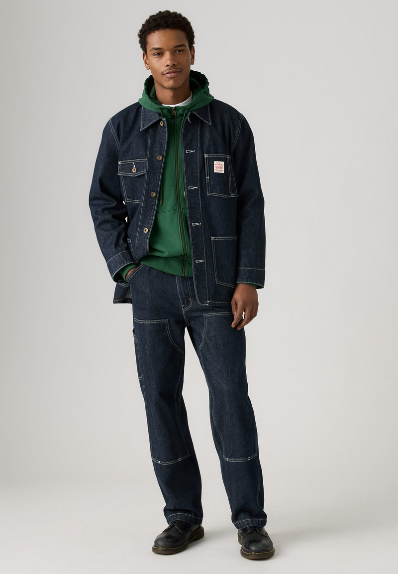 Load image into Gallery viewer, Levi&#39;s Mens&#39; 568™ Loose Straight Double-Knee Carpenter Jeans Mornin Classical Dbl Knee A73670013
