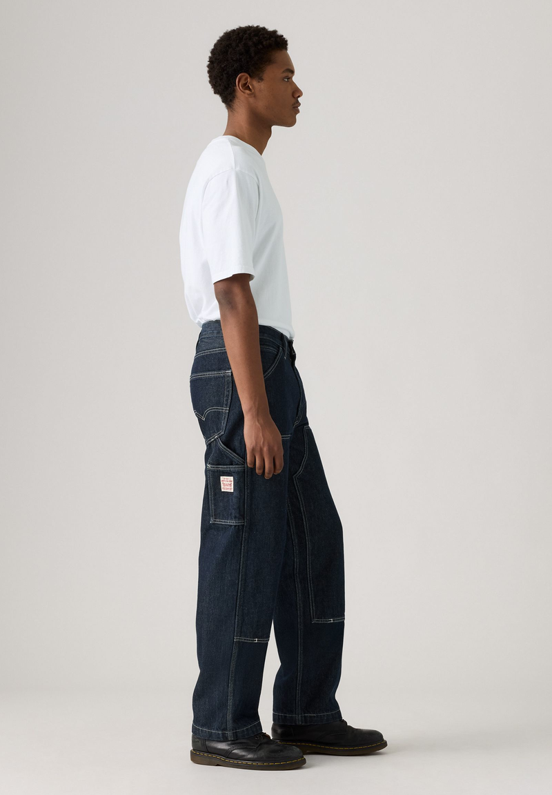 Load image into Gallery viewer, Levi&#39;s Mens&#39; 568™ Loose Straight Double-Knee Carpenter Jeans Mornin Classical Dbl Knee A73670013

