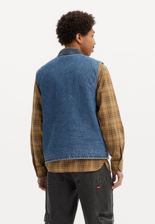 Levi's Mens' Sansome Vest Blue A85800000