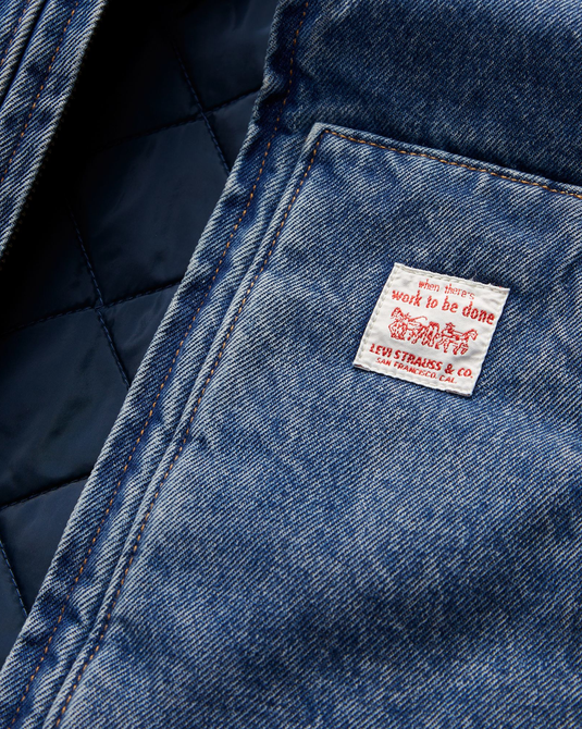 Levi's Mens' Sansome Vest Blue A85800000