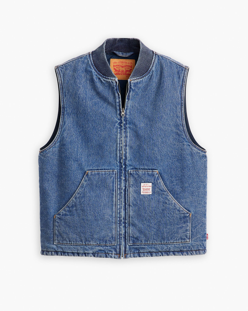 Load image into Gallery viewer, Levi&#39;s Mens&#39; Sansome Vest Blue A85800000
