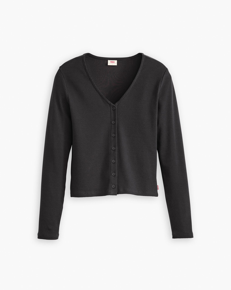 Load image into Gallery viewer, Levi&#39;s Womens&#39; Muse Long-Sleeve T-Shirt Caviar A87830001
