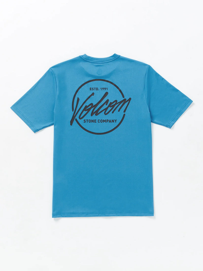 Load image into Gallery viewer, Volcom Men&#39;s Stone Stamp Loose Fit T-Shirt Tidal Blue A9112400_TBL
