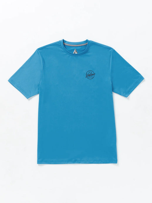 Volcom Men's Stone Stamp Loose Fit T-Shirt Tidal Blue A9112400_TBL