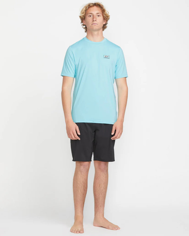 Load image into Gallery viewer, Volcom Men&#39;s Modstone Loose Rashguard Resin Blue A9112500_RES
