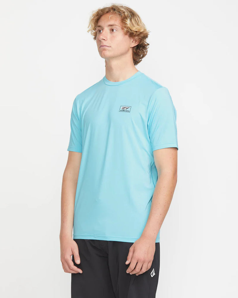 Load image into Gallery viewer, Volcom Men&#39;s Modstone Loose Rashguard Resin Blue A9112500_RES
