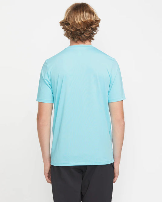 Volcom Men's Modstone Loose Rashguard Resin Blue A9112500_RES