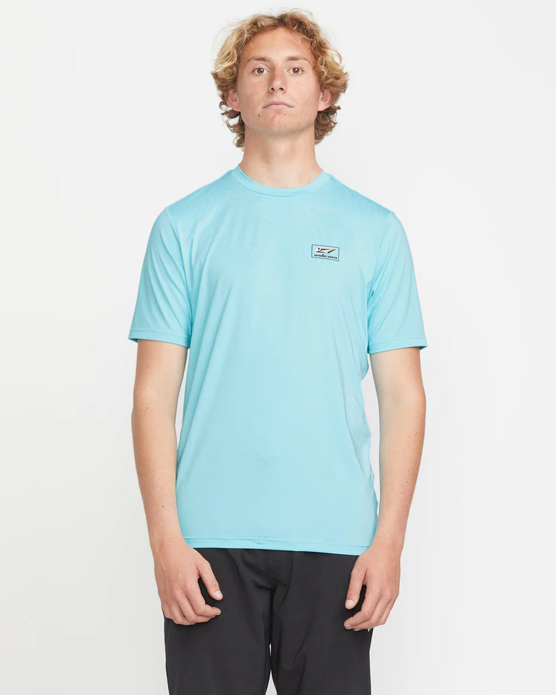 Load image into Gallery viewer, Volcom Men&#39;s Modstone Loose Rashguard Resin Blue A9112500_RES
