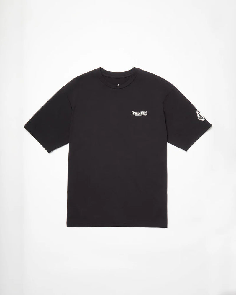 Load image into Gallery viewer, Volcom Men&#39;s Pistol Surf Rashguard Black A9112503_BLK
