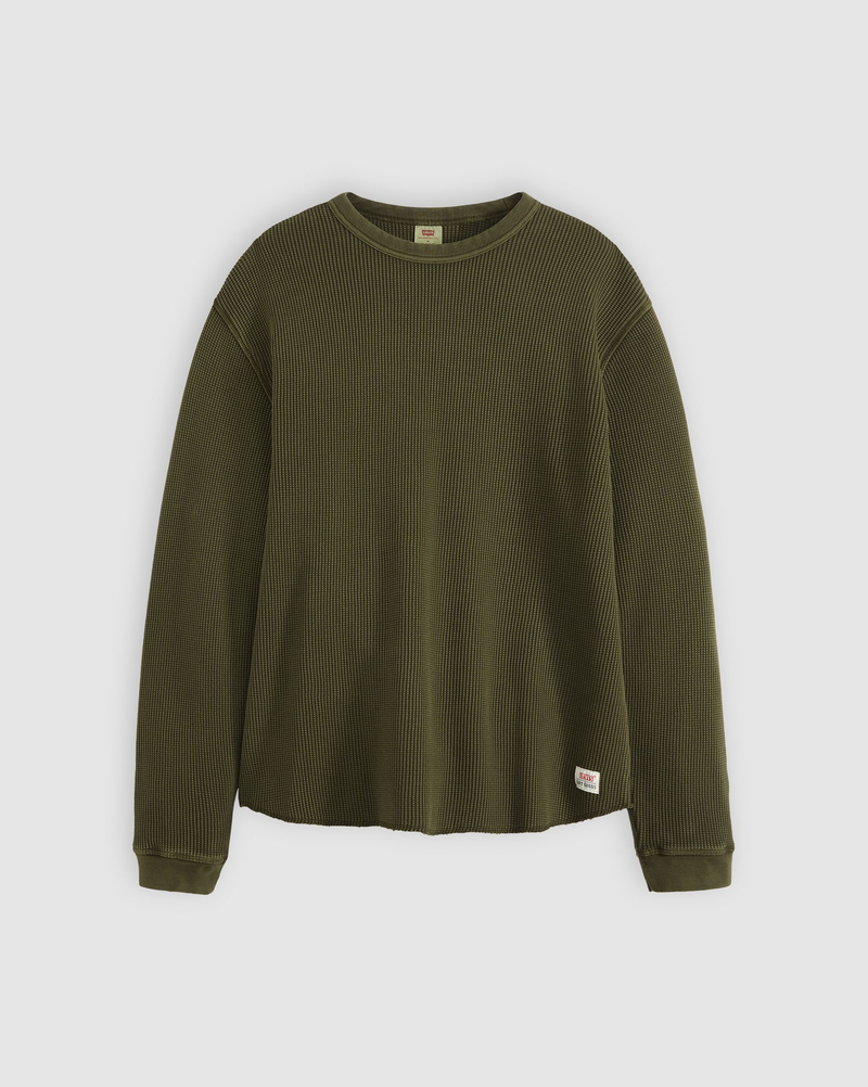 Load image into Gallery viewer, Levi&#39;s Men&#39;s Long Sleeve Relaxed Thermal T-Shirt Green A92490019
